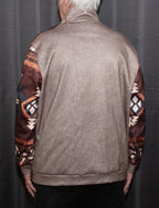 Lightweight Tribal Quarter-Zip Top